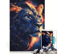 Puzzle per adulti da 1000 pezzi con testa di leone cosmica, giocattolo educativo, difficile e stimolante, per rafforzare l'amore tra le coppie 50x75cm