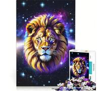 Puzzle per adulti da 1000 pezzi con testa di leone nello spazio giochi per famiglie attività divertenti da fare a casa regalo di compleanno regali 38x52cm