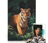 Puzzle per adulti da 1000 pezzi con tigri Un gioco importante e rilassante una sfida stimolante che rafforza l'amore tra le coppie 50x75cm