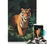Puzzle per adulti da 1000 pezzi con tigri Un gioco importante e rilassante una sfida stimolante che rafforza l'amore tra le coppie 38x26cm