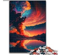 Puzzle per adulti da 1000 pezzi con tramonto da sogno, ideale per decorare casa e ufficio, regalo perfetto per il compleanno (dimensioni 50x75cm)