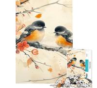 Puzzle per adulti da 1000 pezzi con uccello ad acquerello gioco rompicapo giocattolo intellettuale ottimo regalo per chi ama giocare e migliorare la memoria (dimensioni 38x52cm)