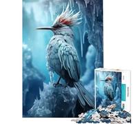 Puzzle per adulti da 1000 pezzi con uccello di ghiaccio in un mondo ghiacciato Gioco divertente e coinvolgente per sviluppare la pazienza Ottimo come regalo e decorazione per la casa (38x52cm)