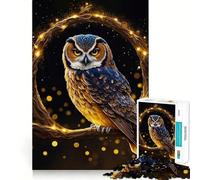 Puzzle per adulti da 1000 pezzi con uccello e gufo,incastro perfetto,gioco di logica,regalo,gioco lento,regalo di Natale (38x26cm)