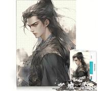 Puzzle per adulti da 1000 pezzi con un affascinante samurai tenebroso, gioco pratico, rilassante e stimolante per la mente, regalo di compleanno, regalo di viaggio 50x75cm