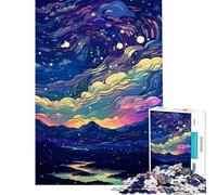 Puzzle per adulti da 1000 pezzi con un bellissimo cielo stellato ideale per compleanni e Natale Gioco educativo di analisi e logica per ragazzi dai 14 anni in su (50x75cm)