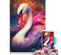 Puzzle per adulti da 1000 pezzi con un bellissimo cigno, gioco rompicapo, regalo di compleanno, adatto come decorazione da scrivania 38x26cm
