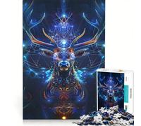 Puzzle per adulti da 1000 pezzi con un bellissimo ed elegante cervo, gioco impossibile, attività divertenti da fare in casa, regalo di Natale o compleanno 50x75cm