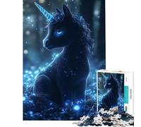 Puzzle per adulti da 1000 pezzi con un cucciolo di unicorno nella foresta incantata Gioco impossibile che stimola l'intelligenza e crea dipendenza Regalo di compleanno per tutta la famiglia (38x26cm)