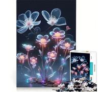 Puzzle per adulti da 1000 pezzi con un magico fiore che sboccia un gioco educativo divertente e spiritoso con poster e foglio di curiosità abbinati 38x26cm