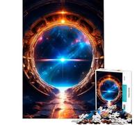 Puzzle per adulti da 1000 pezzi con un portale misterioso difficile e stimolante per migliorare la memoria Giocattolo educativo per ragazzi dai 14 anni in su 38x26cm