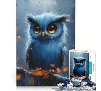 Puzzle per adulti da 1000 pezzi con un simpatico gufo da dipingere, gioco educativo, attività per la famiglia, regalo di compleanno, regalo di viaggio 50x75cm