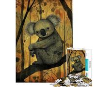 Puzzle per adulti da 1000 pezzi con un simpatico koala ideale per ragazzi antistress con taglio di precisione regalo perfetto per amici e familiari (dimensioni 50x75cm)