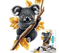 Puzzle per adulti da 1000 pezzi con un simpatico koala su un ramo gioco educativo e rompicapo ideale come regalo di compleanno per uomini e donne (dimensioni 38x52cm)