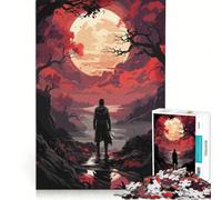 Puzzle per adulti da 1000 pezzi con un uomo in stile anime che vaga per il fiume, un gioco rompicapo per tutta la famiglia, ideale per rafforzare il legame di coppia 38x52cm