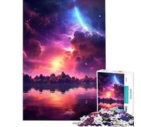Puzzle per adulti da 1000 pezzi con un vibrante paesaggio cosmico gioco stimolante e rilassante ideale per attività in famiglia e come regalo di compleanno (dimensioni 38x52cm)