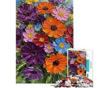 Puzzle per adulti da 1000 pezzi con un vivace bouquet floreale Puzzle rilassante per adulti ideale per divertirsi in famiglia perfetto come regalo di compleanno o per altri scopi (dimensioni: 38x26cm)