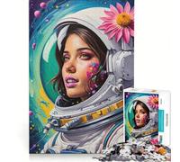 Puzzle per adulti da 1000 pezzi con una bellissima astronauta, gioco interattivo per tutta la famiglia, idea regalo unica per compleanni e altre occasioni 38x26cm