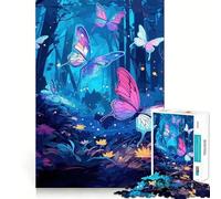 Puzzle per adulti da 1000 pezzi con una bellissima farfalla,design Premium Edge Art Logic Puzzle,gioco di logica per il tempo libero,divertimento natalizio,decorazione artistica (38x52cm)