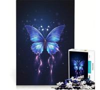 Puzzle per adulti da 1000 pezzi con una bellissima farfalla, giocattolo educativo, taglio di precisione, per rafforzare il legame di coppia 38x26cm