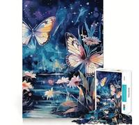 Puzzle per adulti da 1000 pezzi con una bellissima farfalla,incastro perfetto,gioco di logica,gioco facile,decorazione natalizia da parete (38x26cm)