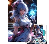 Puzzle per adulti da 1000 pezzi con una graziosa maga Gioco rompicapo avvincente per sviluppare la pazienza Ottima idea regalo per compleanno (dimensioni 38x26cm)