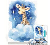 Puzzle per adulti da 1000 pezzi con una piccola giraffa, gioco interattivo, attività divertenti da fare a casa, per rafforzare l'amore tra le coppie 38x52cm