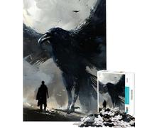 Puzzle per adulti da 1000 pezzi con un'aquila gigante gioco educativo e stimolante ideale per il relax in famiglia e come regalo di compleanno (dimensioni 38x26cm)