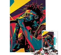 Puzzle per adulti da 1000 pezzi con vibrante performance rap Una sfida impegnativa da completare per il divertimento di tutta la famiglia Giochi divertenti per ragazzi dai 14 anni in su (38x26cm)