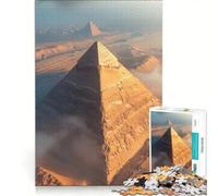 Puzzle per adulti da 1000 pezzi con vista aerea delle piramidi egizie, gioco rompicapo, difficile, ideale come regalo per tutta la famiglia 50x75cm
