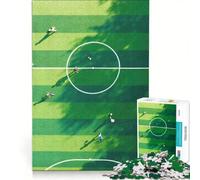 Puzzle per adulti da 1000 pezzi con vista aerea di un campo da calcio Gioco pratico, divertente e spiritoso Collezione d'artista, belle arti 50x75cm