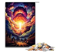 Puzzle per adulti da 1000 pezzi con vista sulla città modello da assemblare aiuta il cervello a esercitare i giocattoli avvincenti per coltivare la pazienza 75x50 cm