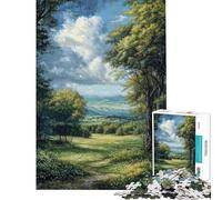 Puzzle per adulti da 1000 pezzi con vista sulla valle gioco rilassante per adulti taglio di precisione compleanno e Natale (dimensioni 50x75cm)