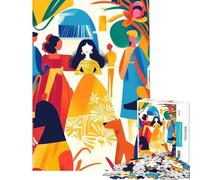 Puzzle per adulti da 1000 pezzi con vivida visione fauvista di Las Meninas Gioco rompicapo stimolante per la mente ideale come regalo per chi ama giocare e migliorare la memoria (dimensioni 50x75cm)