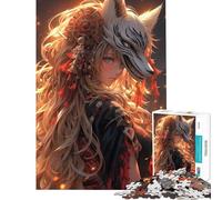 Puzzle per adulti da 1000 pezzi con volpe samurai e angelo Un gioco avvincente per coltivare la pazienza ideale per tutta la famiglia perfetto come decorazione o regalo divertente (dimensioni 38x52cm)