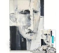 Puzzle per adulti da 1000 pezzi con volto astratto moderno gioco educativo stimolante da completare compleanni e altre occasioni 38x26cm