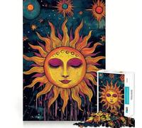 Puzzle per adulti da 1000 pezzi con volto celeste,pezzi ben definiti,gioco di abilità mentale,gioco per il tempo libero,opera d'arte natalizia (38x52cm)