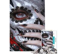 Puzzle per adulti da 1000 pezzi con volto fantasma anime difficile e stimolante regalo per donne giocattolo decorativo da parete per maggiori di 14 anni (38x52cm)