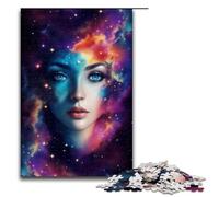 Puzzle per adulti da 1000 pezzi con volto nella nebulosa della galassia decorazione per la casa ideale come regalo per tutta la famiglia 75x50 cm