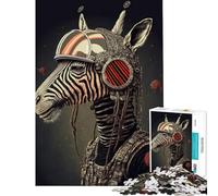 Puzzle per adulti da 1000 pezzi con zebra astronauta un gioco educativo per stimolare la mente e allenare il cervello adatto a partire dai 14 anni 38x26cm