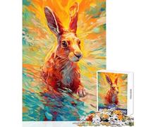 Puzzle per adulti da 1000 pezzi coniglio sottomarino giocattoli fai da te opera d'arte regalo per gioco educativo migliorare l'amore tra coppie dimensioni 38x52cm