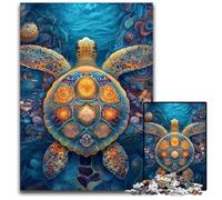 Puzzle per adulti da 1000 pezzi, coppia di delfini, puzzle in legno, giocattoli, decorazioni per la casa e regali unici per età 14+, 50x75cm
