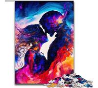 Puzzle per adulti da 1000 pezzi, coppia di fiamme gemelle innamorate, ideale come regalo di compleanno o per le feste, gioco da tavolo (dimensioni 26x38cm).