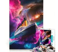 Puzzle per adulti da 1000 pezzi "Cosmic Titanic", gioco educativo, rilassante e stimolante per la mente, ideale come regalo di compleanno o per occasioni speciali 38x26cm