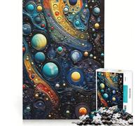 Puzzle per adulti da 1000 pezzi "Cosmo cellulare", gioco rilassante, impegnativo da completare, ideale come regalo con Babbo Natale 38x26cm