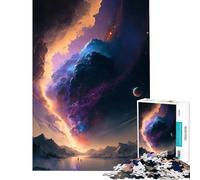 Puzzle per adulti da 1000 pezzi "Cosmo sopra la terra" gioco intellettuale gioco impossibile educativo regalo di Babbo Natale segreto (dimensioni 50x75cm)