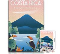 Puzzle per adulti da 1000 pezzi, Costa Rica, giocattolo, gioco intellettuale, un'opera d'arte, giocattolo educativo, dimensioni 38x52cm