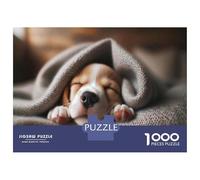 Puzzle Per Adulti Da 1000 Pezzi Cozy Beagle Puppy Sleeping Puzzle Per Adulti Gioco Pratico Difficile Difficile Regali Unici Per Compleanno E Natale 38x26cm/1000pcs