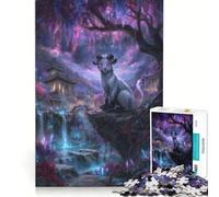 Puzzle per adulti da 1000 pezzi: Creature fantastiche in un paesaggio magico, gioco impossibile, passatempo ideale per le vacanze a casa, compleanno e Natale 38x26cm