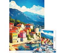 Puzzle per adulti da 1000 pezzi Croazia divisa poster artistico giochi divertenti ma anche divertenti e umoristici decorazione per la casa giocattoli collezione d'artista belle arti (38x52cm)